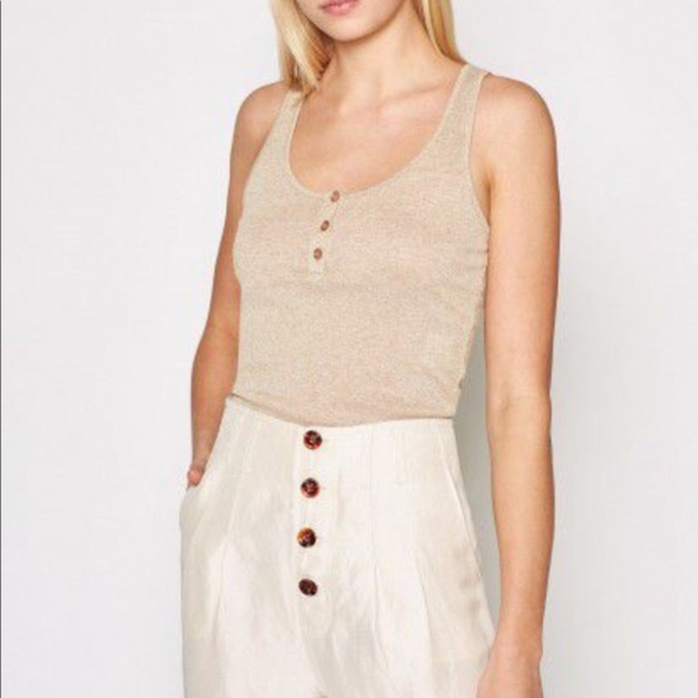 Joie Maydora Racerback Tank in Gold